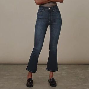 DL1961 Bridget Boot High Rise Instasculpt Crop Denim Jean Thunderbird Women’s 28